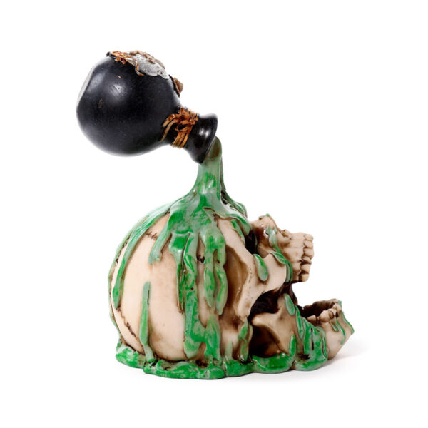 Decorative Ornament - Screaming Skull with Green Potion - Image 7