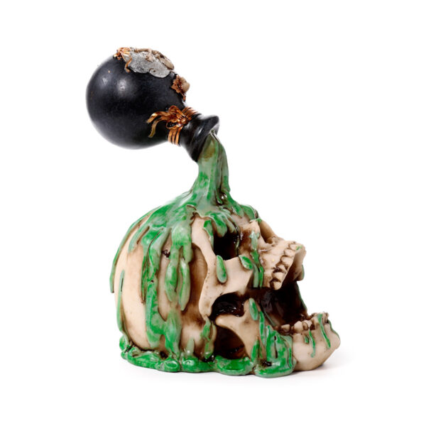 Decorative Ornament - Screaming Skull with Green Potion - Image 8