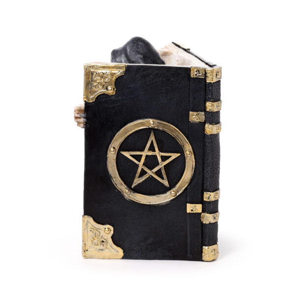 Resin Tea Light Holder - The Reaper of Death Book of Skulls - Image 4