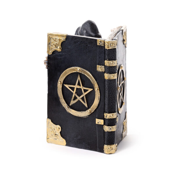 Resin Tea Light Holder - The Reaper of Death Book of Skulls - Image 5