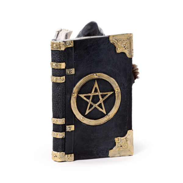 Resin Tea Light Holder - The Reaper of Death Book of Skulls - Image 6