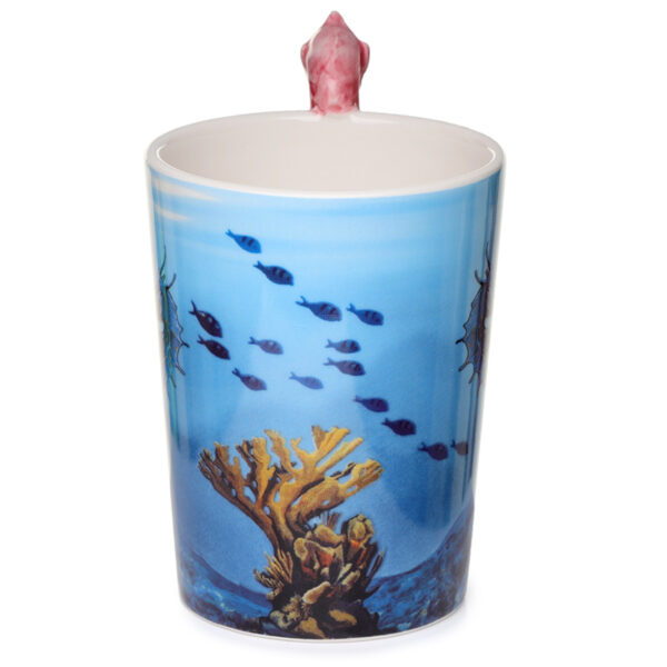 Shaped Handle Ceramic Mug - Lisa Parker Seahorse - Image 4