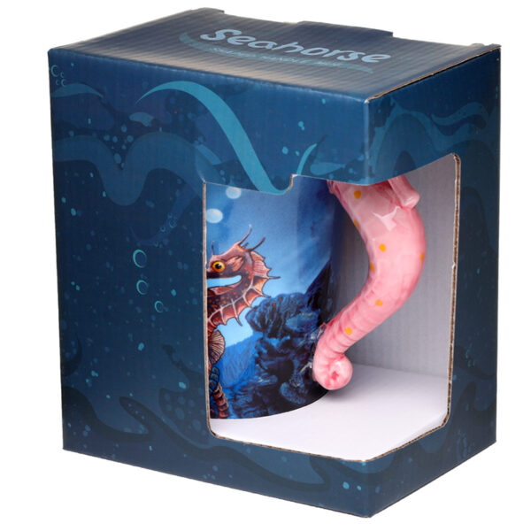 Shaped Handle Ceramic Mug - Lisa Parker Seahorse - Image 5