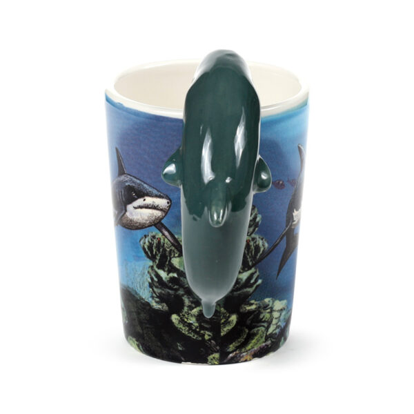 Shaped Handle Ceramic Mug - Lisa Parker Shark - Image 4