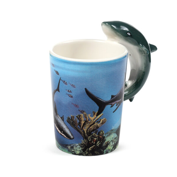 Shaped Handle Ceramic Mug - Lisa Parker Shark - Image 8