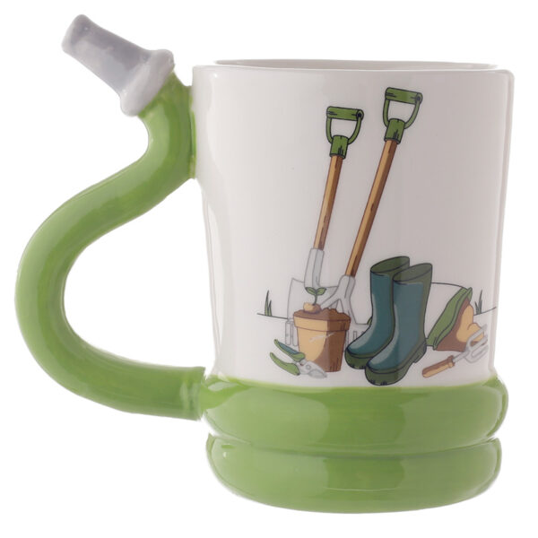 Shaped Handle Ceramic Mug - Garden Hose - Image 3