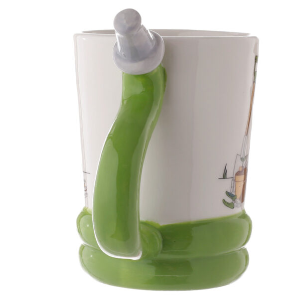 Shaped Handle Ceramic Mug - Garden Hose - Image 4