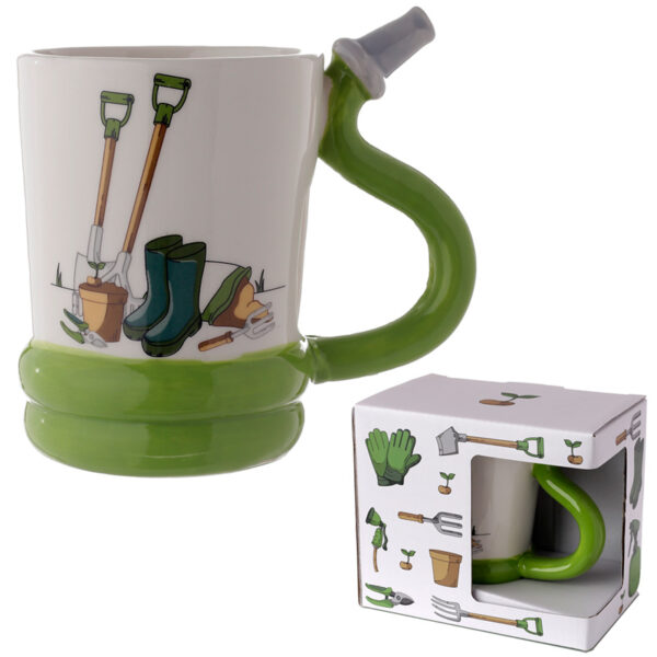 Shaped Handle Ceramic Mug - Garden Hose - Image 6