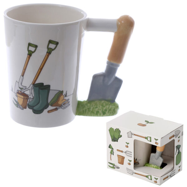 Shaped Handle Ceramic Mug - Garden Trowel - Image 7