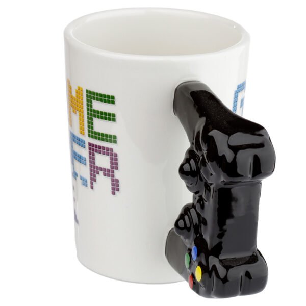Shaped Handle Ceramic Mug - GAME OVER Game Controller - Image 2