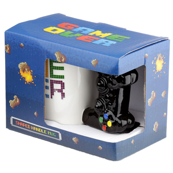 Shaped Handle Ceramic Mug - GAME OVER Game Controller - Image 6