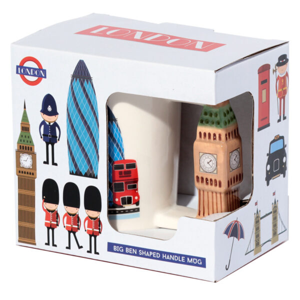 Shaped Handle Ceramic Mug - London Souvenir Big Ben - Image 5
