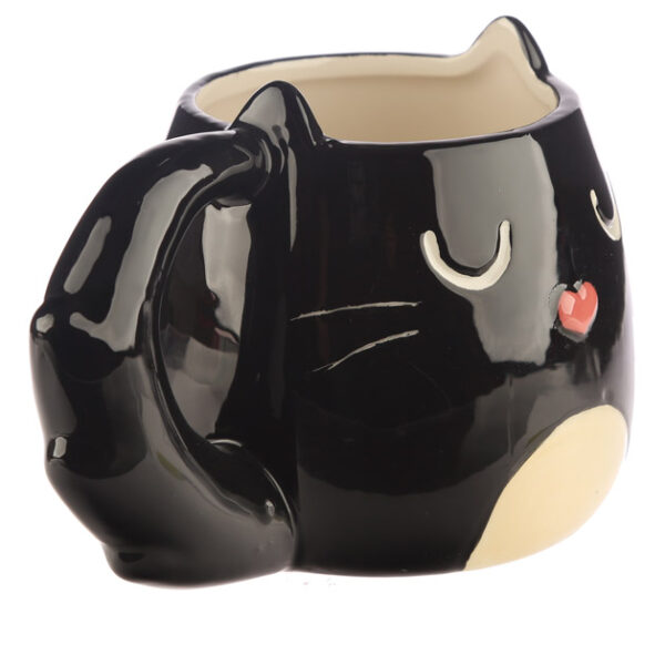 Novelty Shaped Ceramic Mug - Feline Fine Black Cat - Image 5