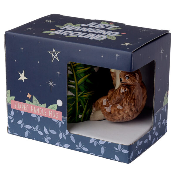 Shaped Handle Ceramic Mug - Jungle Explorer Sloth - Image 5