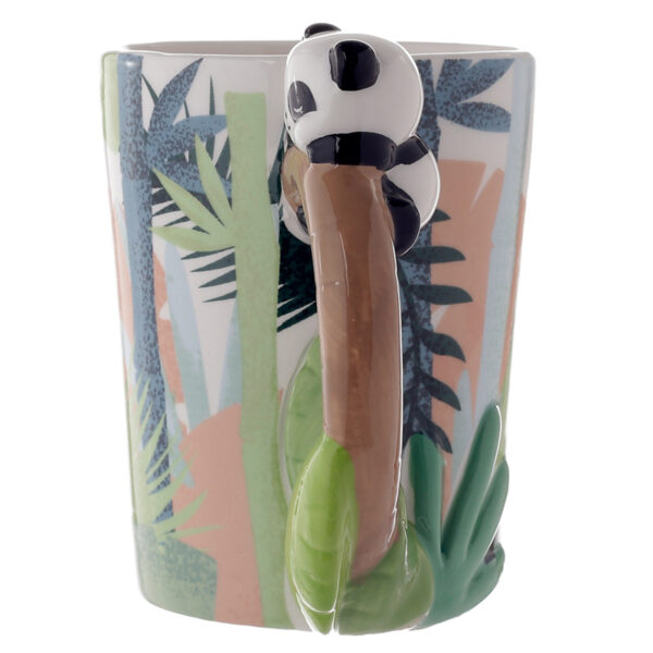 Shaped Handle Ceramic Mug - Pandarama Panda - Image 4