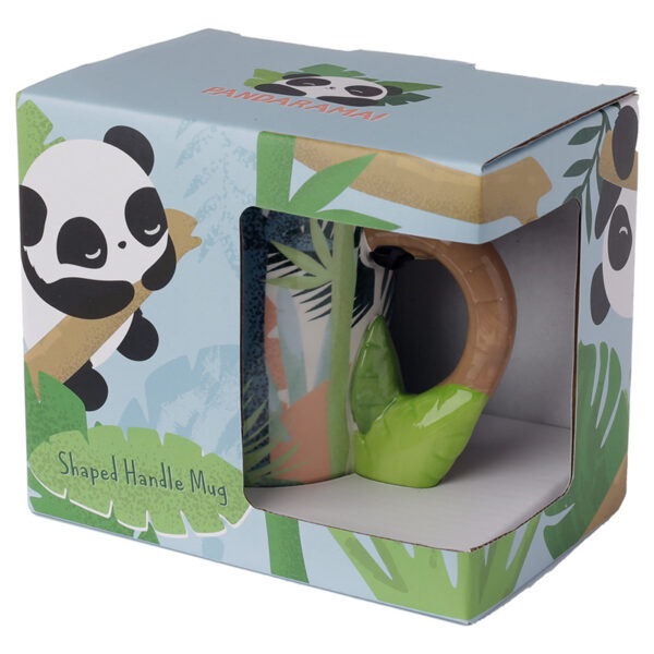 Shaped Handle Ceramic Mug - Pandarama Panda - Image 5