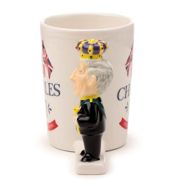 Shaped Handle Ceramic Mug - King Charles III - Image 5