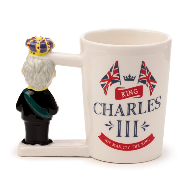 Shaped Handle Ceramic Mug - King Charles III - Image 6