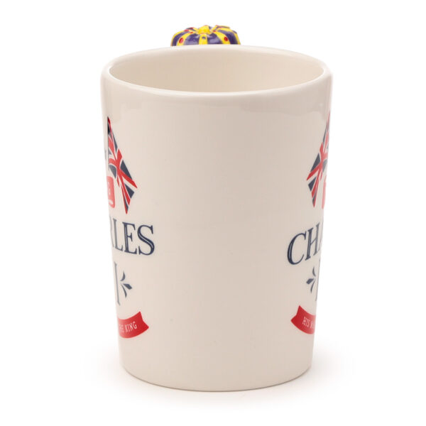 Shaped Handle Ceramic Mug - King Charles III - Image 8