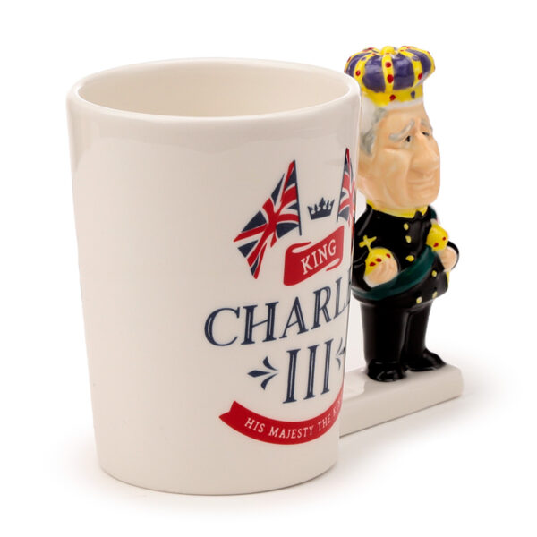 Shaped Handle Ceramic Mug - King Charles III - Image 9