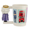 Shaped Handle Ceramic Mug - London Souvenir Queen - Image 3