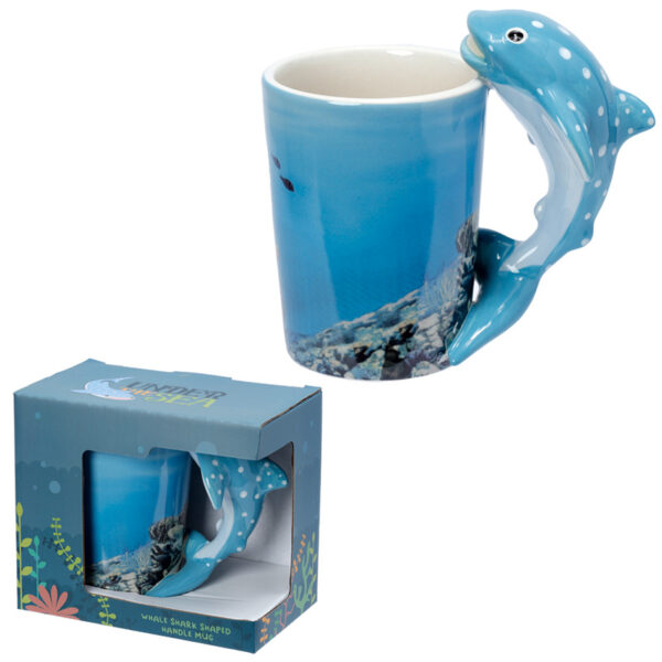 Shaped Handle Ceramic Mug - Whale Shark - Image 7