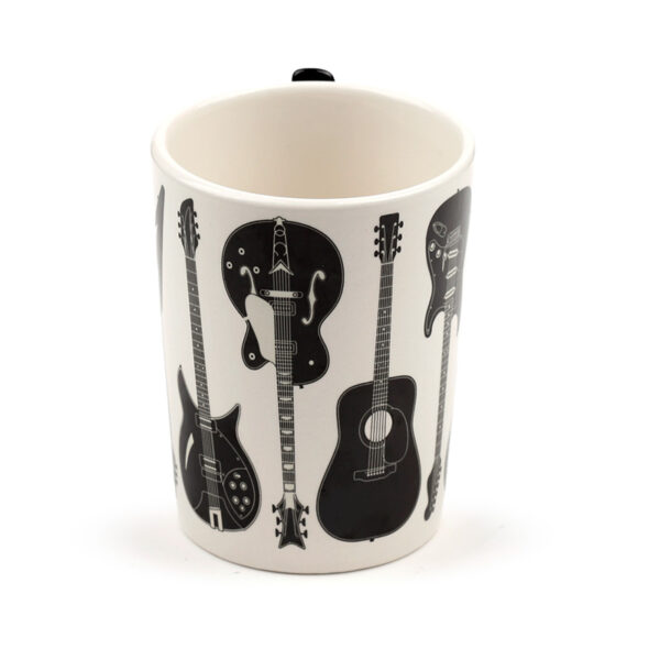 Shaped Handle Ceramic Mug - Headstock Rock Guitar - Image 6