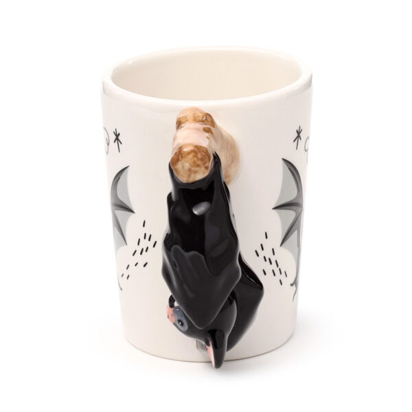 Shaped Handle Ceramic Mug - Bat - Image 6