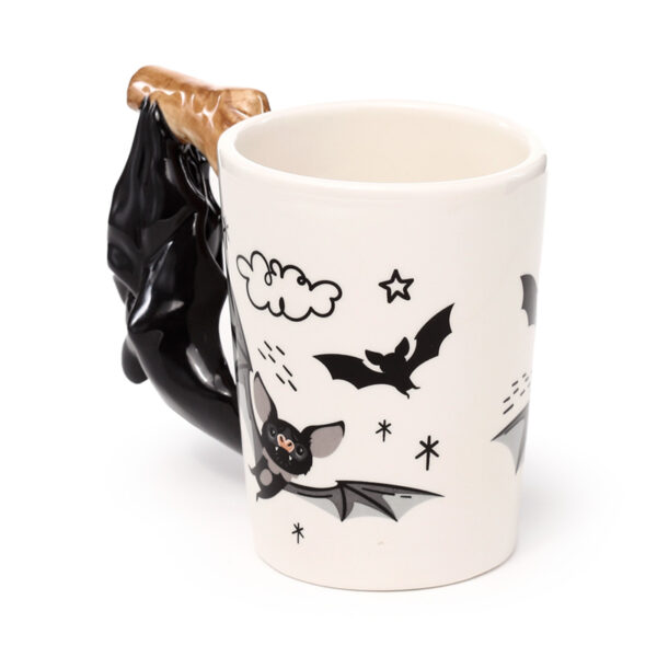 Shaped Handle Ceramic Mug - Bat - Image 7