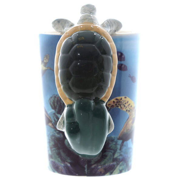 Shaped Handle Ceramic Mug - Turtle - Image 3