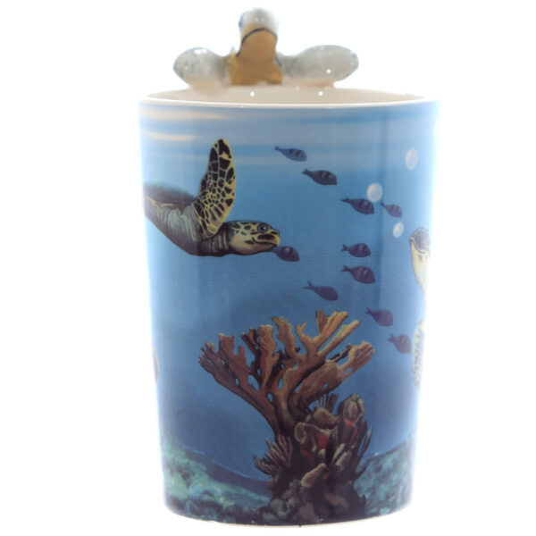 Shaped Handle Ceramic Mug - Turtle - Image 5