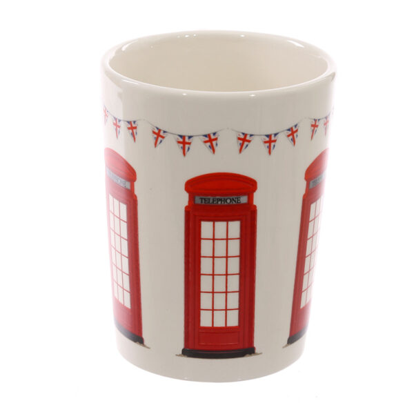 Shaped Handle Ceramic Mug - London Icons Telephone Box - Image 5