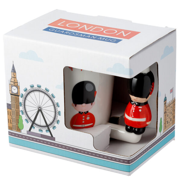 Shaped Handle Ceramic Mug - London Icons London Guardsman - Image 5