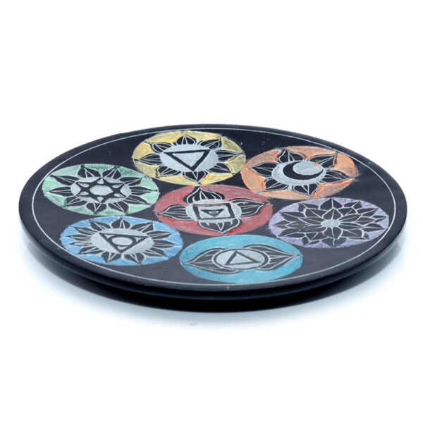Soapstone Chakra Incense Burner Dish - Image 3