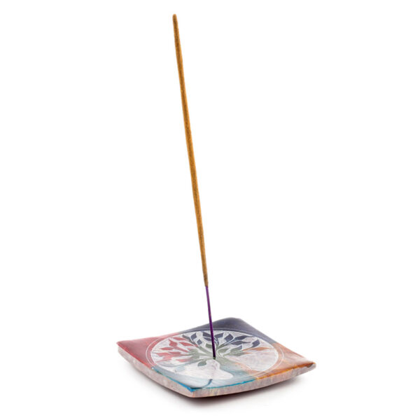 Soapstone Incense Burner Dish - Tree of Life - Image 4
