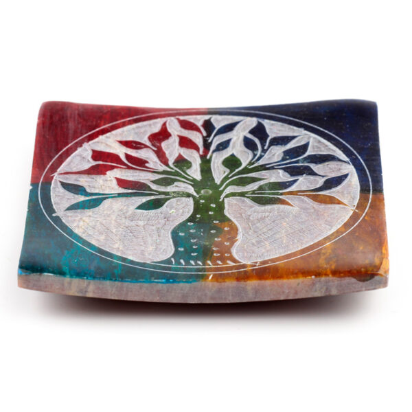 Soapstone Incense Burner Dish - Tree of Life - Image 5