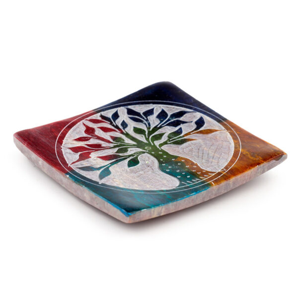 Soapstone Incense Burner Dish - Tree of Life - Image 6