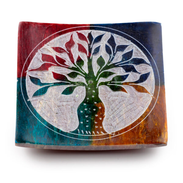 Soapstone Incense Burner Dish - Tree of Life - Image 7