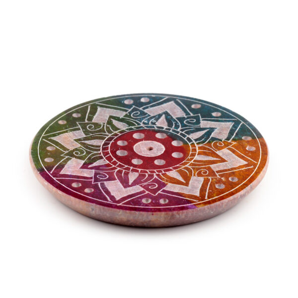 Soapstone Incense Burner Dish - Sunburst - Image 5