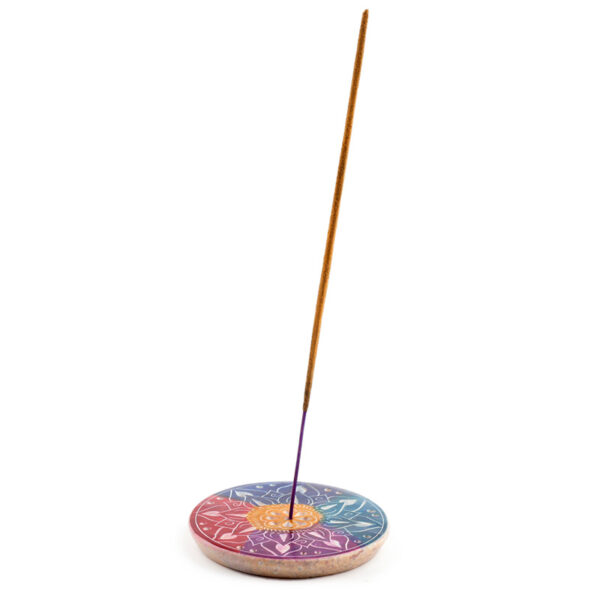 Soapstone Incense Burner Dish - Flower Petals - Image 4
