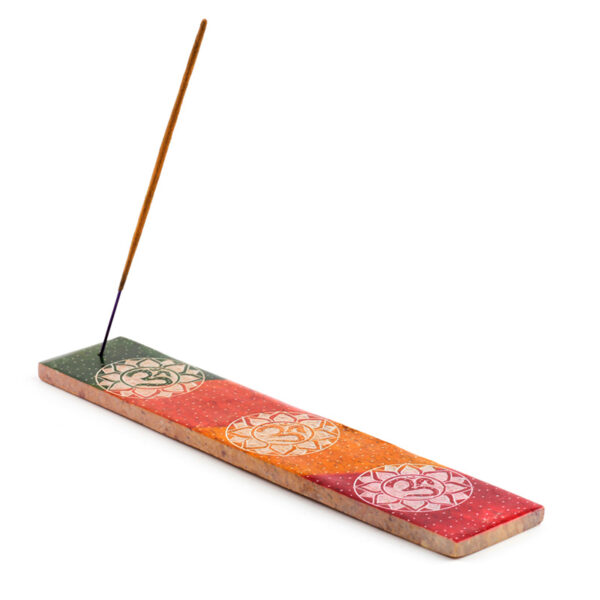 Carved Soapstone Ashcatcher Incense Burner - Om - Image 3