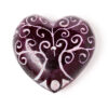 Carved Soapstone Ashcatcher Incense Burner - Chakra Heart Shaped Tree of Life - Image 3