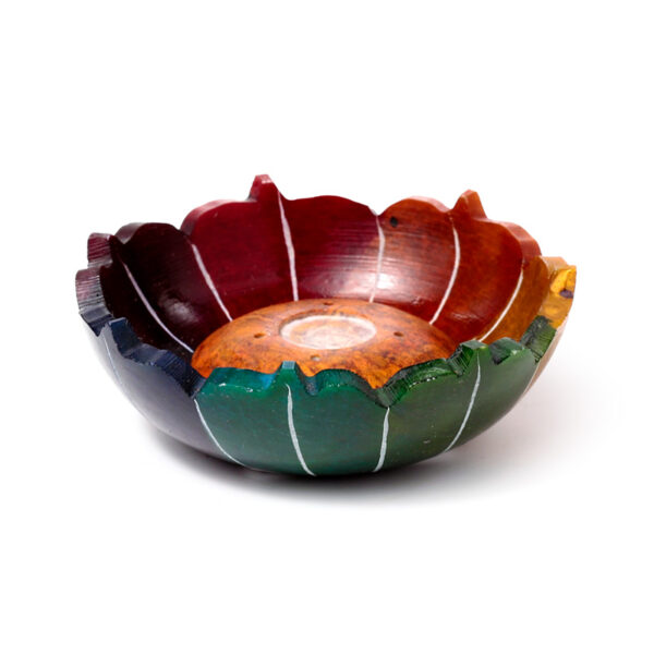 Carved Soapstone Incense Burner Dish - Chakra Lotus Shaped - Image 5