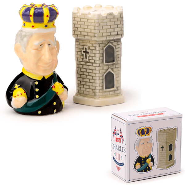 Ceramic Salt & Pepper Set - King Charles III - Image 11