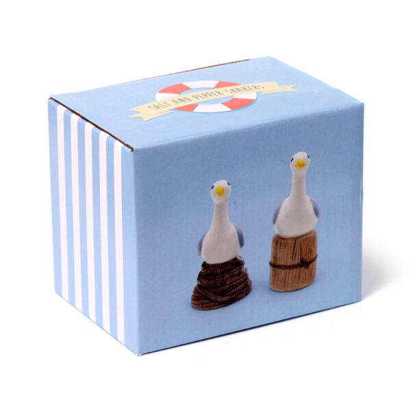 Ceramic Salt & Pepper Set - Seagull Buoy - Image 2