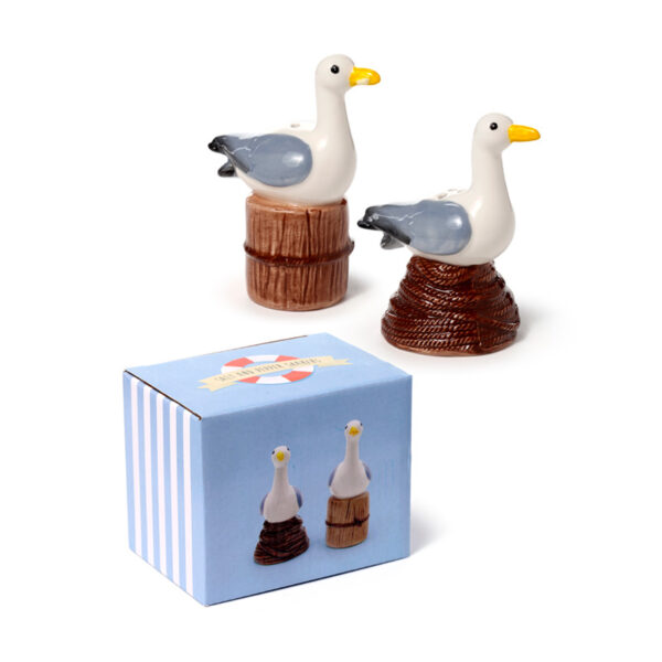 Ceramic Salt & Pepper Set - Seagull Buoy - Image 11