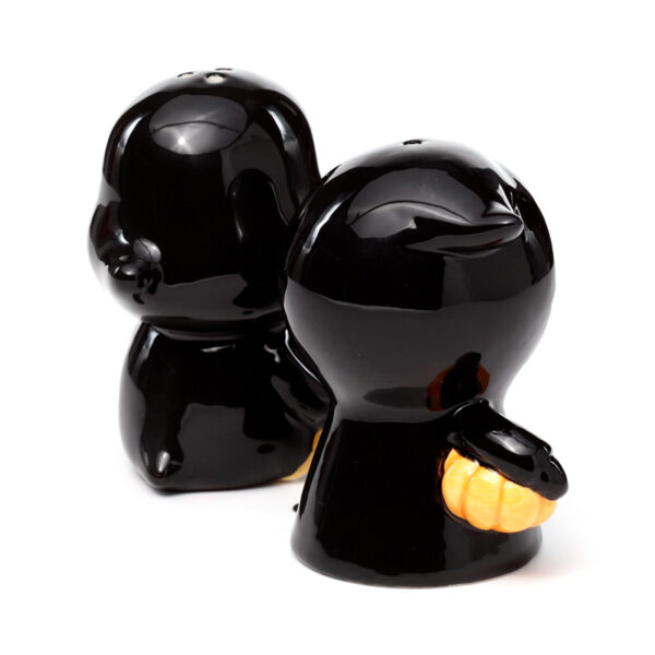 Ceramic Salt & Pepper Set - Skull Boy & Ghost Boy - Image 3