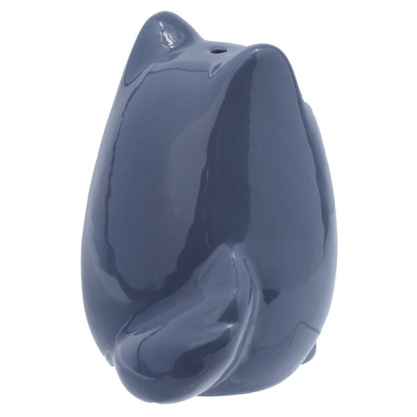 Ceramic Salt & Pepper Set - Feline Fine Black & Grey Cats - Image 3
