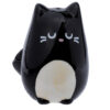 Ceramic Salt & Pepper Set - Feline Fine Black & Grey Cats - Image 4