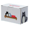 Ceramic Salt & Pepper Set - Feline Fine Black & Grey Cats - Image 7